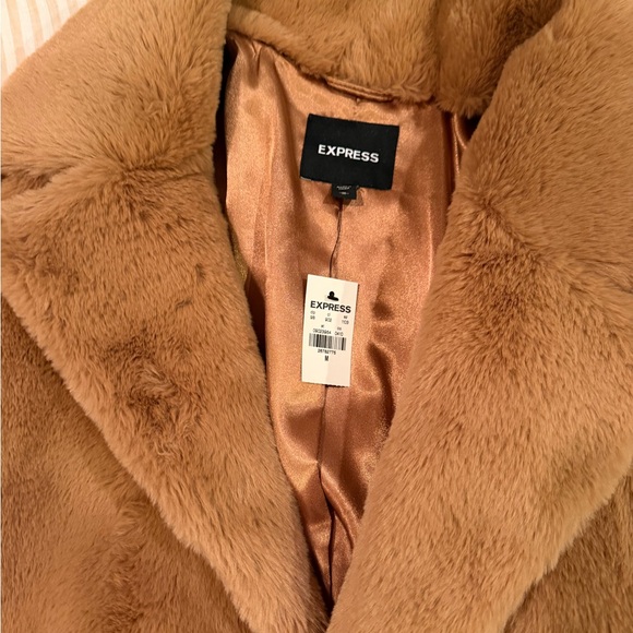Express Cozy Tan Teddy Jacket - Picture 5 of 5